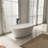 66.9 Inch Freestanding Solid Surface Soaking Bathtub For Bathroom