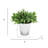 8'' Faux Herbs Plant in Metal Pot