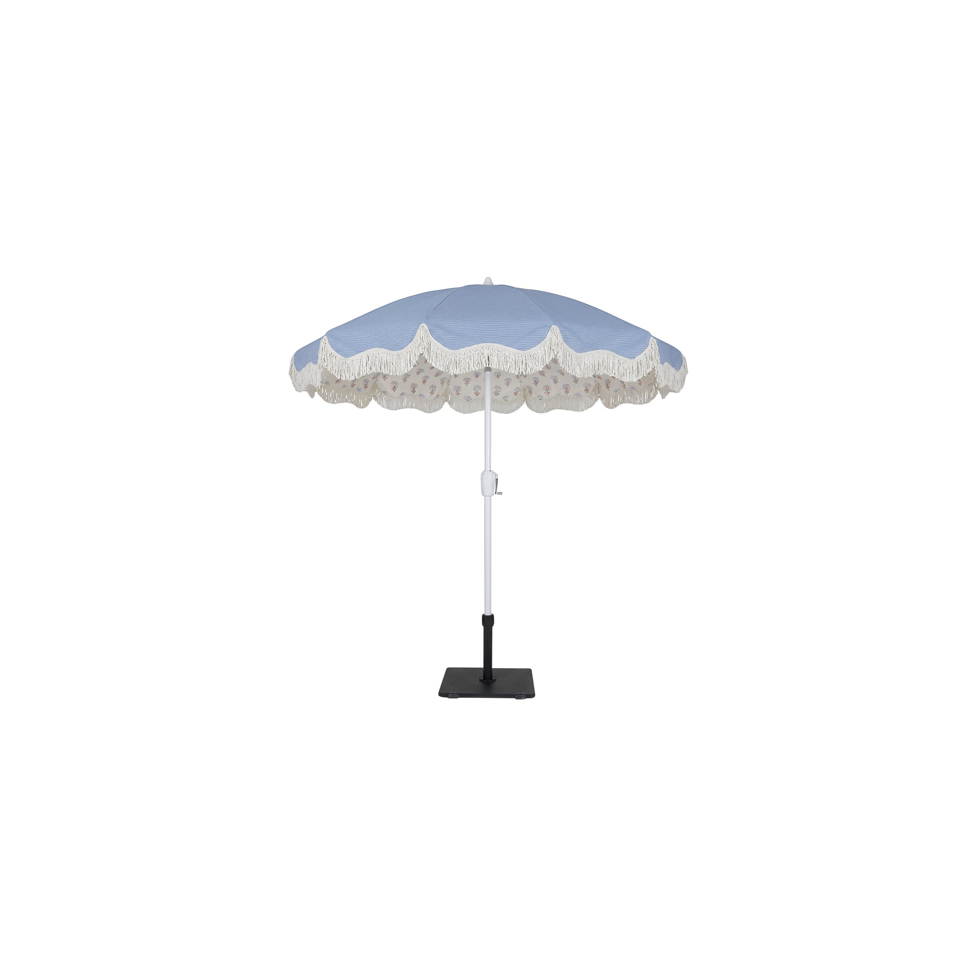 Lillie 7.5ft Garden Market Umbrella, Blue/Mira Bluebell