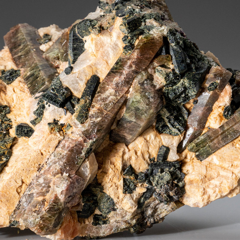Green Beryl on Feldspar From from Minas Gerais, Brazil