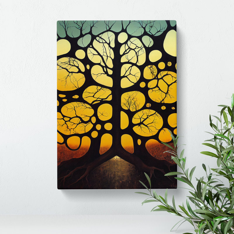 Mystical Tree Abstract - Wrapped Canvas, 60cm H x 40cm W x 3cm D