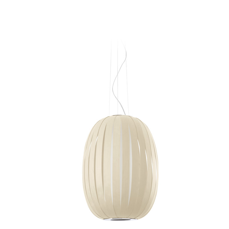 Pod 1 - Light Pendant, 24" H x 20.8" W x 20.8" D, E26 Base, Ivory White