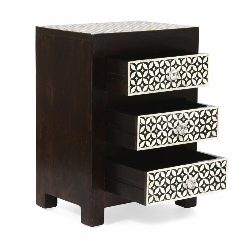 Table de chevet 3 tiroirs