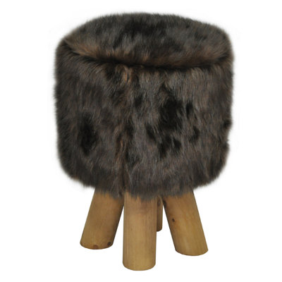 Scandi Wood Accent Stool