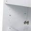 Armoire murale de salle de bain 24 po, 2 portes à fermeture douce, conception à fixation flottante, blanc brillant (emballage KD)