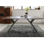 Freeform 4 Solid Wood Top Metal Base Dining Table-47779491-47779493-47779496