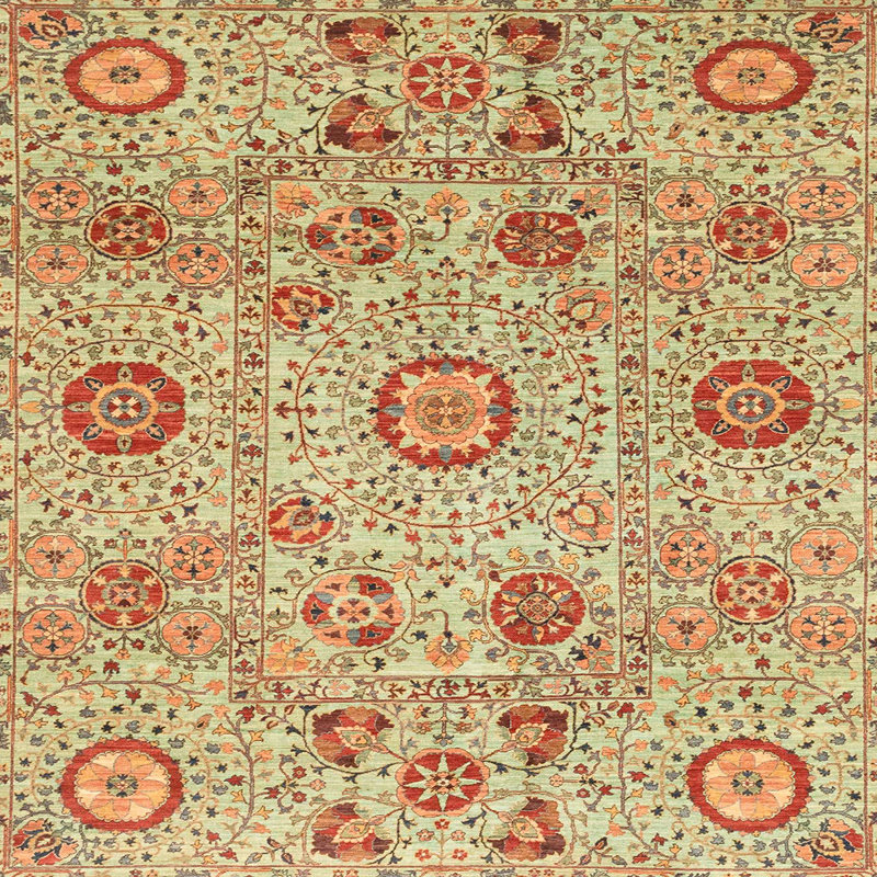 Abstract Indoor Rug, Square 8'
