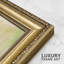 "Abstrait vert, impression, impressionnisme, décoration murale encadrée or"-108570960