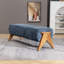Chenille Upholstered Bench-1511173425