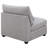 Austin Grey Cushion Back Upholstered Armless Chair With Pillows