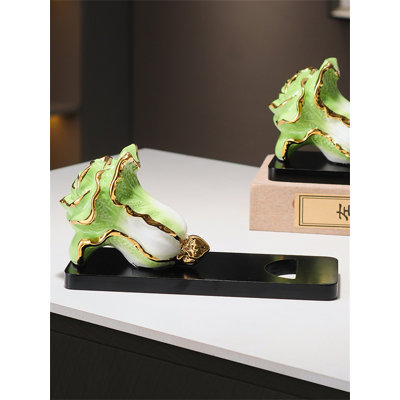 Amneet Tabletop Wine Bottle Rack Green