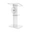 Pupitre d'églises en plexiglas transparent 23,5 po x 17 po x 42 po 10060 - 16780 + 12152 - Podium assemblé