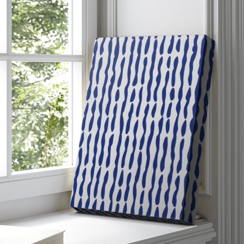 Toile tendue avec châssis abstrait CDXL III, H 18 po x l 12 po