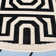 Arneshia Geometric Sand/Black Indoor / Outdoor Area Indoor/Outdoor Area Rug