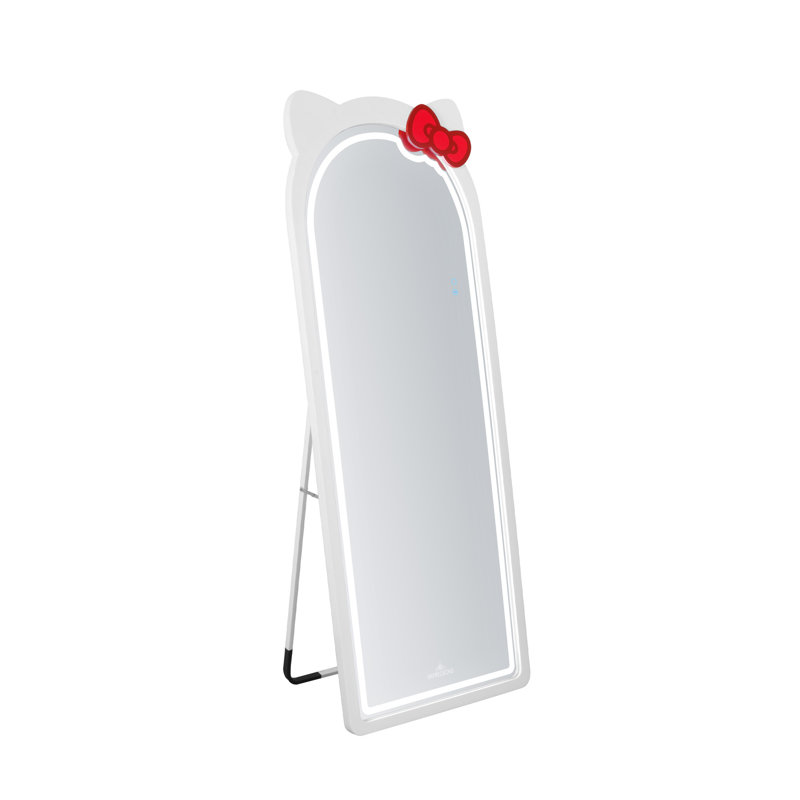 Hello Kitty Arch RGB Full Length Makeup Mirror with Cool and RGB Rainbow Lighting, Touch Sensor