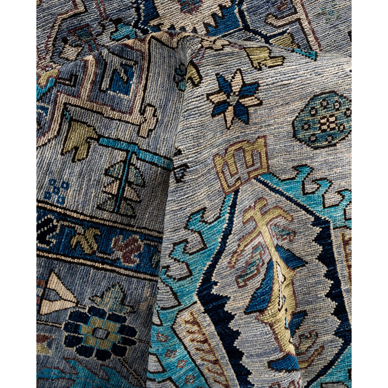 Serapi One-of-a-Kind 8' 0" X 9' 11" Hand Knotted Area Rug