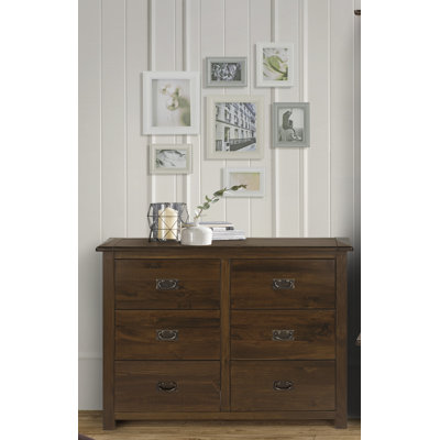 Somerville 3+3 Drawer wide chest of drawers