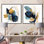 Charlize - Modern Geometric Square Collage Set Of 2