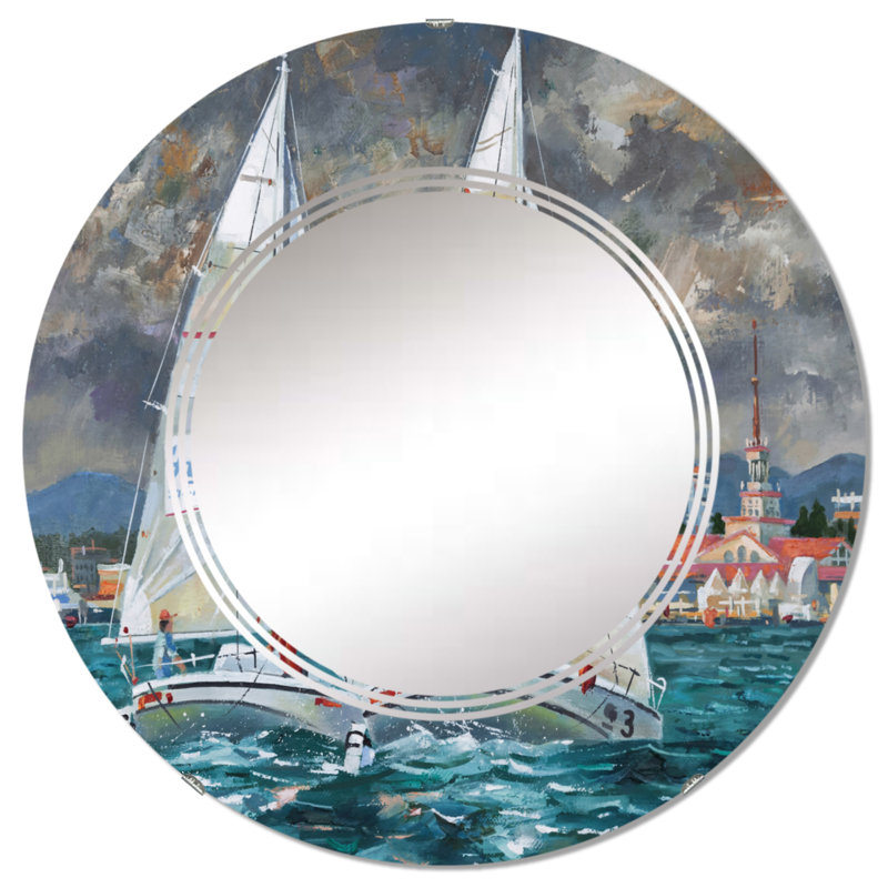Circle Mirror, 24" x 24"