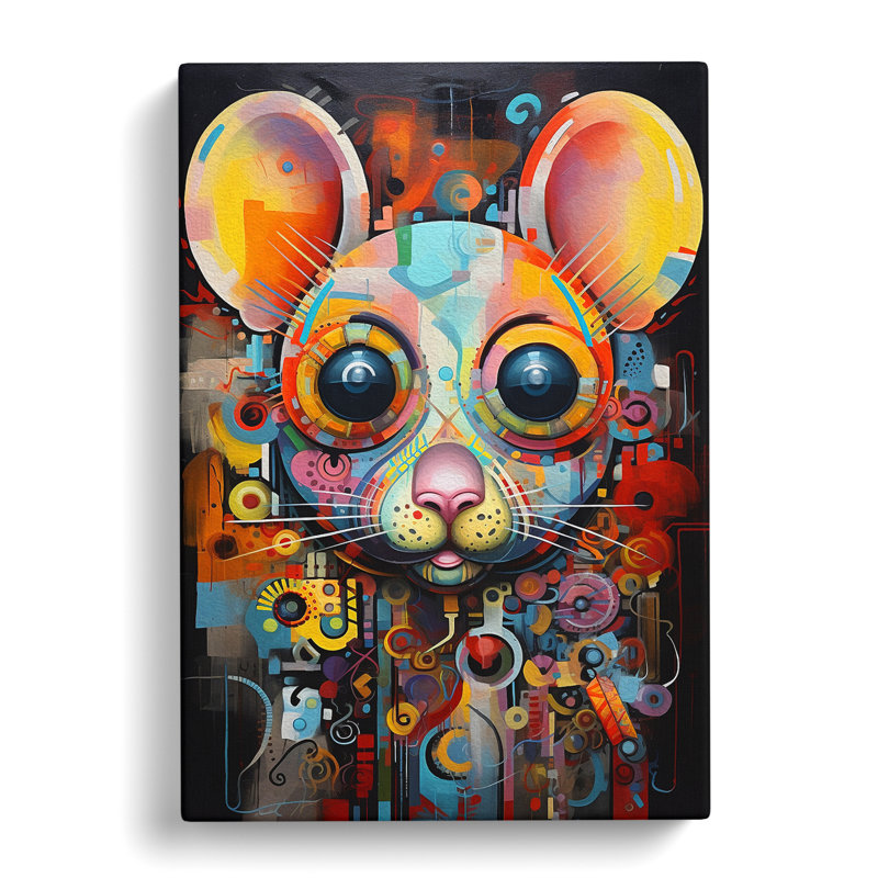Mouse Abstract No.2 - Art Prints - Wrapped Canvas, 60cm H x 40cm W x 3cm D