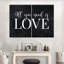 "Love Love" All You Need Is Love, impression sur toile, 2 pièces-93026383