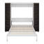 Grande armoire escamotable pliable avec lit escamotable et bibliothèque, lit escamotable en bois avec tablettes de rangement pour adultes-121038390