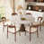 Creamy Top/Dark Walnut Base/Dark Walnut Chairs est en rupture de stock