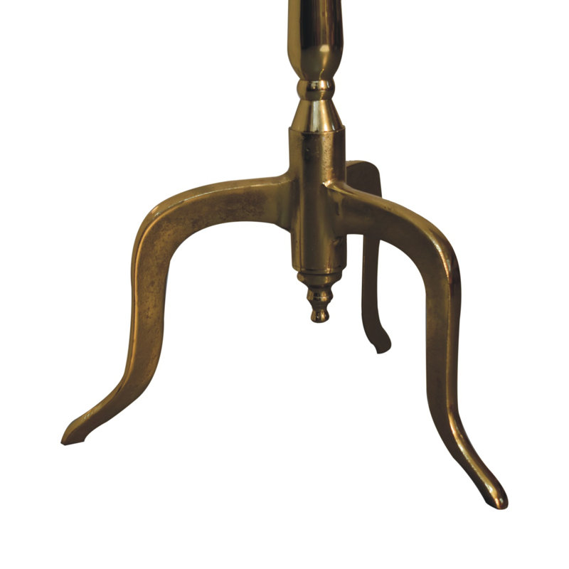 Brinkmann Freestanding 8 - Hook Coat Rack, Brass