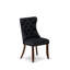 Cet ensemble de salle à manger extensible 5 pièces comprend une table de cuisine rectangulaire, 2 chaises de salle à manger en tissu de polyester gris foncé et 2 bancs modernes en noyer antique-1850817772