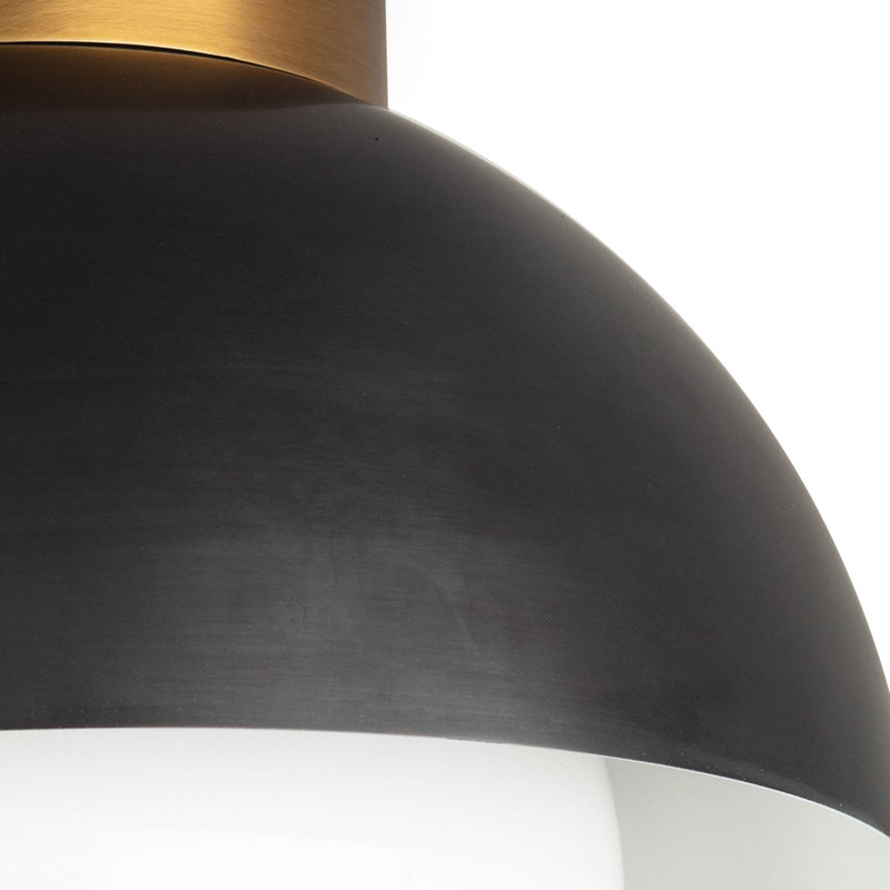 Montreux 1 - Light Flush Mount, Natural Brass/Oil Rubbed Bronze