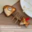 2 x jouets pour chat en bois