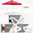 Pop Up Canopies 10 Ft. W x 10 FT. D Metal Party Tent Canopy-65478073