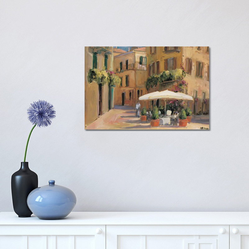 Café Bordeaux 1 Piece Wrapped Canvas Wall Art, 30.48 cm H x 45.72 cm W