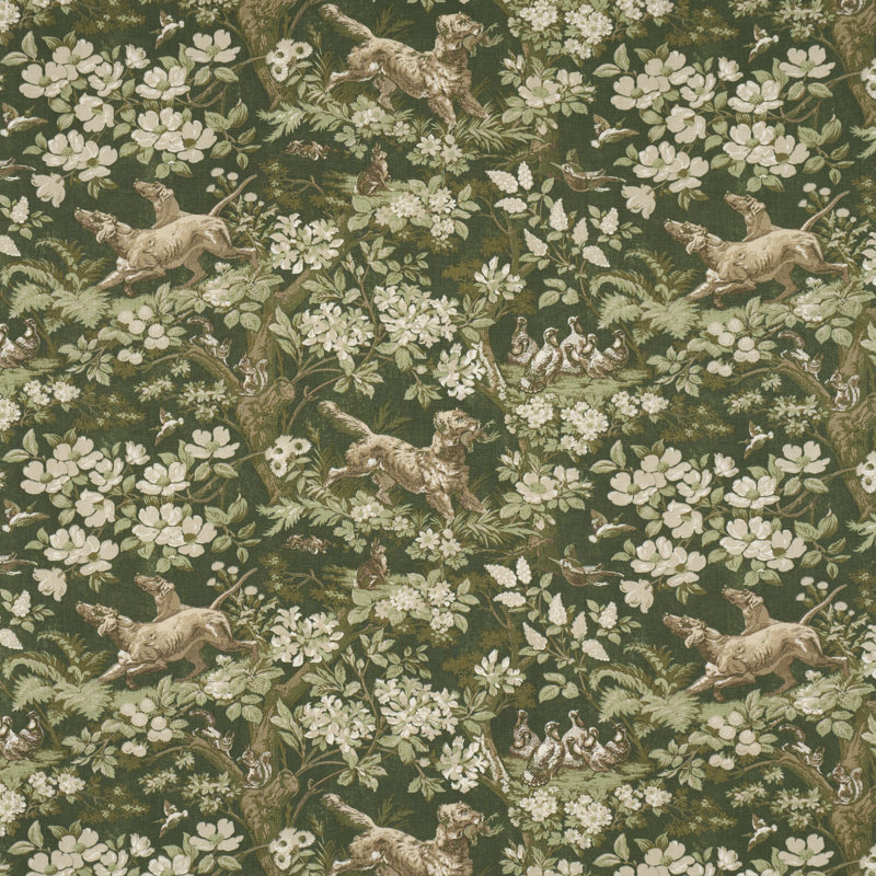 Tissu Hound Meadow, Forêt