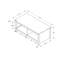 Table basse, l 44 po, cocktail, décor, rangement, rectangulaire, salon, stratifié de chêne beige, stratifié de chêne brun foncé, contemporain