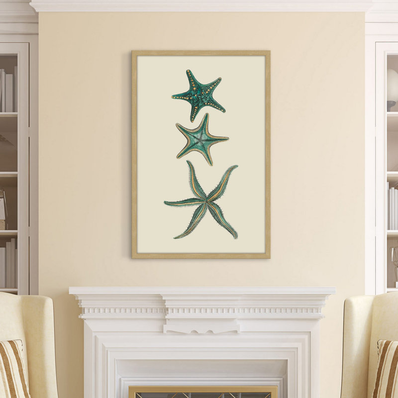 «Aqua Starfish», reproduction encadrée, H 24 po x l 16 po x P 1,5 po