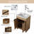 Diandrea 24'' Single Bathroom Vanity with Ceramic Top-1456287267-1456287279