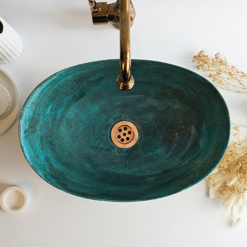 Handmade Hammered Matte Copper Kitchen Sink – Pure Solid Copper by ALFIQ