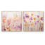 Mauve pétales tranquilles - ensemble de collage abstrait botanique carré de 2-1098971779-1098971778