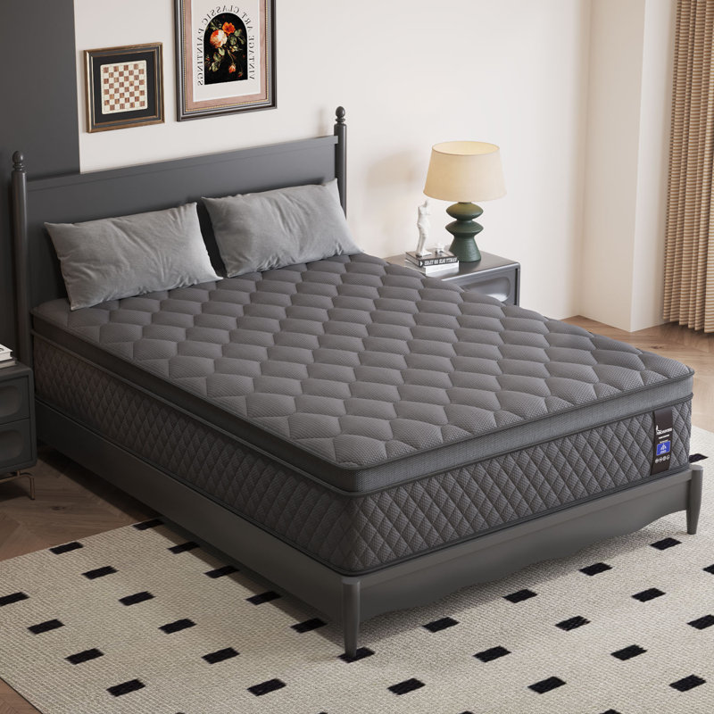 10'' King Hybrid Mattress, Medium-Firm Support, Pocket Spring & Memory Foam, Mattress in a Box, Motion Isolation, Breathable & Fiberglass-Free
