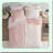 PetalPrint Cozy Comforter Set - Lightweight Fuzzy Bedding with Matching Sham - Blush Full/Queen 3 Piece - All Season Reversible Shaggy Design