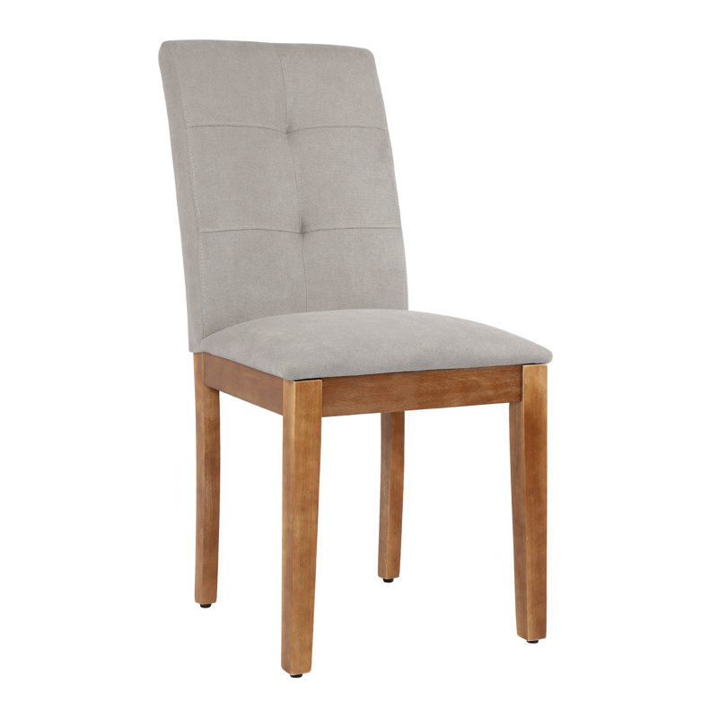 Chaise de salle à manger en tissu, Gris
