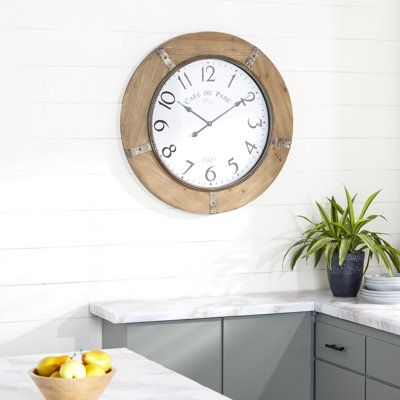 Edneyville Wood Wall Clock