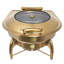 Ensemble de buffet à vaisselle rond en acier inoxydable 6,34 pte