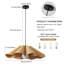 1 - Light Farmhouse Boho Wooden Chandelier