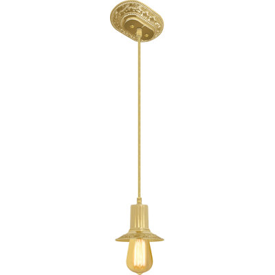 Fogg 1 - Light Gold LED Bulb Pendant