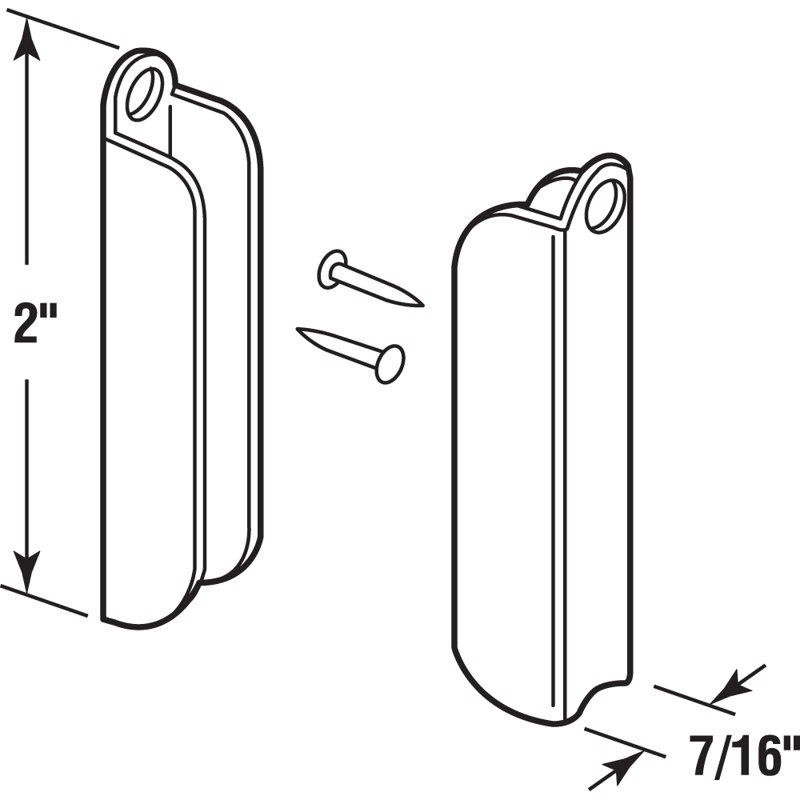 Prime-Line 7/16 in. Screen Top Hangers, White