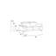 Causeuse en cuir italien Global United
