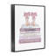 «Fashion Designer Shoes Bookstack» par Amanda Greenwood - Cadre flottant, impression sur bois-71017761-71017760
