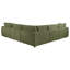 Canapé modulaire rembourré en chenille 5 pièces Henry vert-1766612057-1766612058